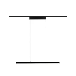 URail LED Pendelleuchte LENTO, 100cm, 230V, 42W 2700K 2100lm, dimmbar, Metall, schwarz matt