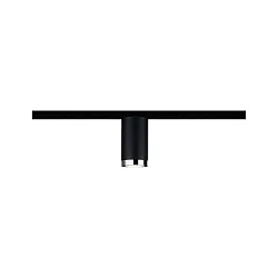 1-Phasen Schienenspot URAIL TUBE, Ø 6.5cm / H 11.2cm, 230V, GU10 max.10W, Schwarz matt / Chrom