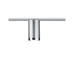 1-Phasen Schienenspot URAIL TUBE, 230V, GU10 max. 10W, Metall / Kunststoff, Chrom matt / Chrom