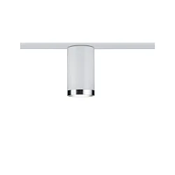 1-Phasen Schienenspot URAIL TUBE, 230V, GU10 max. 10W, Metall / Kunststoff, Weiß / Chrom