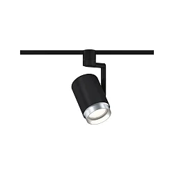 URail Einzel-Spot ASTHENE, 230V, E27 max. 50W, Metall / Kunststoff, Schwarz