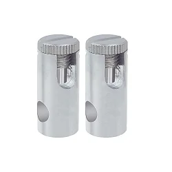 Zubehör für Seilsystem LIGHT&EASY Stromeinspeisung, 1 Paar, max. 300W, 12V, Chrom matt