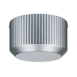 Eisen-Ringkerntrafo TOROIDAL, für 12V AC Seilsysteme, Ø 14.5cm, 230V/12V, max. 80W, dimmbar (L), Chrom matt