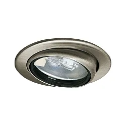 Möbeleinbauleuchte schwenkbar, 12V, G4, 69mm, Eisen gebürstet