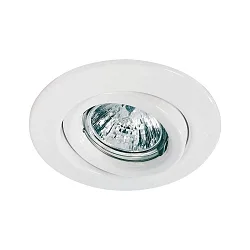 Einbauleuchte QUALITY, 12V, GU5.3, 51mm, schwenkbar, weiß