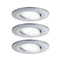 3er-Set Outdoor LED Einbauspot CALLA IP65, schwenkbar, 230V, je 6W 4000K 680lm 100°