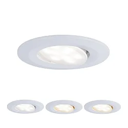 LED Outdoor Einbauleuchte CALLA IP65, schwenkbar, 230V, 5.5W 3000-6500K 550lm 100°, weiß matt