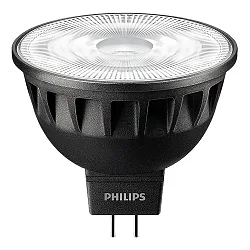 LED NV-Reflektorlampe MASTER LEDspot ExpertColor MR16, 12V AC, GU5.3, 6.7W 2700K 420lm 1300cd 36°, CRi 97, dimmbar, schwarz