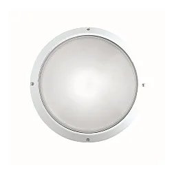 Wandleuchte SUPERDELTA TONDO, E27, 1x75W, A60, IP54, IK08, Glas opal, elfenbein