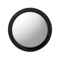 Wand- und Deckenleuchte EKO+21, E27, 1x60W, A60, IP66, IK06, anthrazit / Glas opal