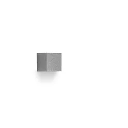 LED Wandleuchte QUASAR 10 2WB, 6W, 3000K, 192lm, IP44, IK02, statisch, Glas opal, grau