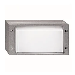 LED Wandleuchte BLIZ LED RING, 14W, 3000K, 734lm, IP65, IK07, statisch, Glas opal, grau
