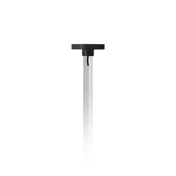 LED Pollerleuchte PADO BASIC, 9,5W, 3000K, 823lm, IP65, IK05, statisch, schwarz / Glas transparent