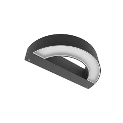 outdoor wall luminaire MASK+ M static IP65, anthracite, lacquered 