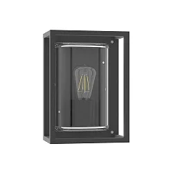outdoor wall luminaire LANTERNA NK 27 E27 IP65, anthracite, lacquered 