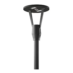 LED Mastleuchte HEDO+FT C/EW, 43W, 4000K, 4851lm, IP66, IK08, statisch, anthrazit / Glas transparent