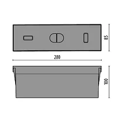 Einbautopf für LED Wandeinbauleuchte INSERT+ 2