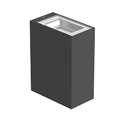 LED Wandleuchte ORION V B, 11W, 4000K, 800lm, IP65, IK06, statisch, Glas transparent, anthrazit