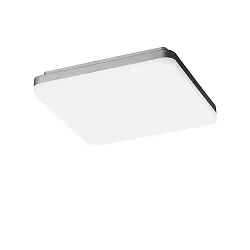 LED Wand-/Deckenleuchte WL 260 OPAL SQUARE, 18/24W, 3000/4000K, 2720lm, IP20, IK05, statisch, silber / opal