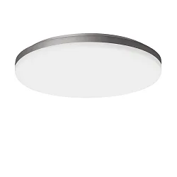 LED Wand-/Deckenleuchte WL 400 OPAL ROUND, 29/38W, 3000/4000K, 3890lm, IP20, IK05, statisch, silber / opal