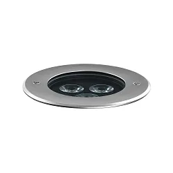 LED Boden-Einbauleuchte CRICKET+ 15 C/M, IP67 IK09, 14W 3000K 1125lm, statisch, Edelstahl / Glas transparent