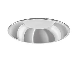 LED Downlight DL ROUND MAXI, 19W, 3000K, 2895lm, IP20, IK07, DALI, silber / Glas transparent