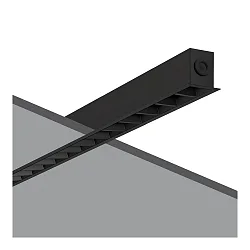 LED Einbauleuchte SL764+ RF LV, 32W, 3000K, 4290lm, IP30, IK05, DALI, bildschirmarbeitsplatztauglich, schwarz
