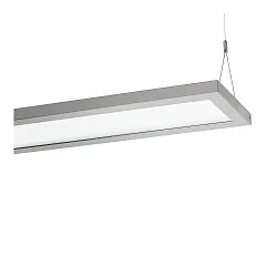 LED Pendelleuchte SL629 PL PRISM D/I, 69W, 3000K, 8420lm, IP20, IK05, DALI, bildschirmarbeitsplatztauglich, grau