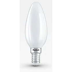 LED Filament Kerzenform ESSENCE CANDLE C40 827/F, E14, 4.2W 2700K 470lm 330°, schaltbar, matt