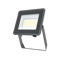 LED Flutlichtstrahler STAR 5000, IP65 IK06, Alu schwarz / Strukturglas, 100cm Kabel + Ventil, 37W 3000K 4650lm 100°