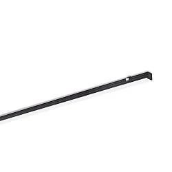 Aluminium Miniprofil XSMALL U F 12/12 1M, schwarz + Abdeckung weiß matt für Akkustikpaneele