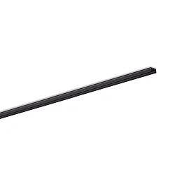U profile SMALL - FOR 1 STRIP flat, surface-mounted version, black, anodised