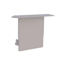 Endkappe für Radium Aluminium Flügel-Profil MEDIUM WING, Kunststoff, Hellgrau