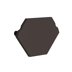 Endcap for Radium Aluminum Corner profile SMALL CORNER, plastic, black