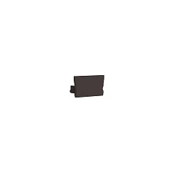 end cap SMALL U FLAT, black