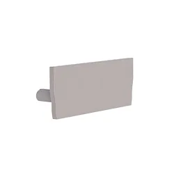 Endkappe für Profil MEDIUM U-Profil FLAT, weiß