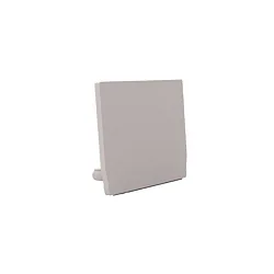 Endkappe für Profil SQUARE PROFILE MEDIUM U-Profil FLAT, weiß