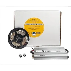 LED Strip VARDAflex PAKET 2 PROFI, inkl. BG + Verbinder, IP20, 230V/ 24V, 70W 3000K 9750lm, 500cm /  1.0cm