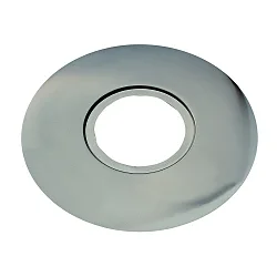 Deko-Lochblende Ø 18.6cm / Innen-Ø 6.9cm, für Einbau-Strahler, mit 2 Verlängerungs-Federschuhen, Stahl, eisen gebürstet