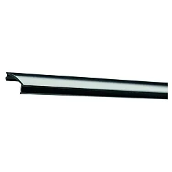 Profil Blindabdeckung, schwarz, 9,9 Fl., 2 Meter, schwarz