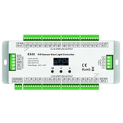 LED Treppenlicht-Controller STAIR LIGHT ES32 für LED Strip VARDAflex, inkl. 3 Sensoren, für max. 32 Stufen (32-Kanal), IP20