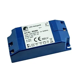 LED Netzgerät, 12V, 36W, IP20, 100-240V AC, Schraubanschluss, statisch