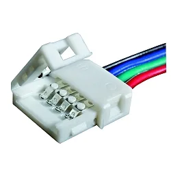 Zubehör für VARDAflex - Einspeisungs-Verbinder RGB PROFI, IP20, mit 15cm Anschlussleitung, 4-polig