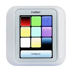 TFT LED RGB+W DMX Touchscreen, with Alpha Nea frame, white, static, IP20