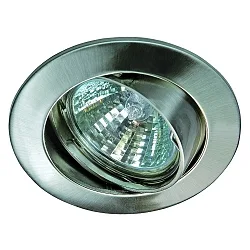 Alu die-cast Recessed spot for MR16, swivelling, IP20, iron brushed