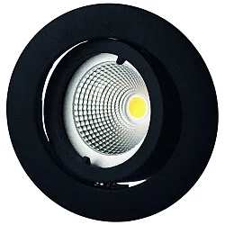 Einbaustrahler für MR11, 30°, schwenkbar, ohne Sprengring, Alu Druckguss, schwarz matt
