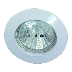 Alu-Druckguss-Einbaustrahler für MR16, IP20, Ø 7.8cm, mit Sprengring, ohne Fassung, starr, weiß matt
