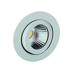 downlight TALU Plug&Play round, swivelling IP20, white matt dimmable