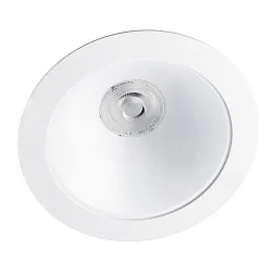 LED Downlight CYRA+ S, IP20, Ø 20.7cm, 230V, 7/9/14/18/24W (multi), DALI dimmbar, starr, weiß, 3000K 60°, Reflektor weiß