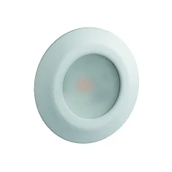 LED Möbeleinbau-Strahler LARA AC V2, IP44, rund, Ø 8.2 cm, 230V AC, 6W 3000K 519lm 95°, schaltbar, starr, weiß matt